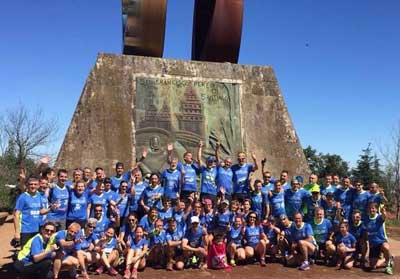 La carrera de relevos, no competitiva “A Santiago contra el cáncer 2017 “ cumplió su objetivo 