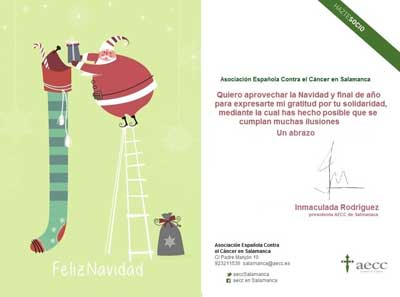 Despedida del año en AECC Salamanca