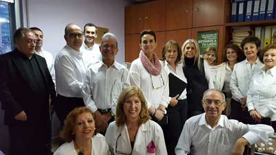 Coro San Agustín, amenizando planta de oncología