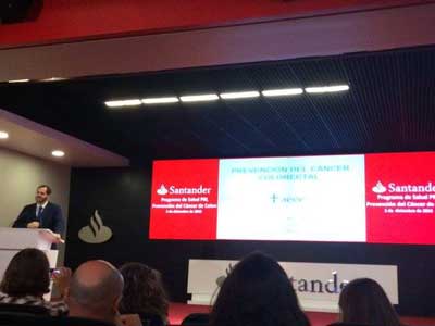 El Grupo Santander celebra unas jornadas de prevención bajo el título: ‘Prevención del cáncer de colon: ¿Es la carne tan importa