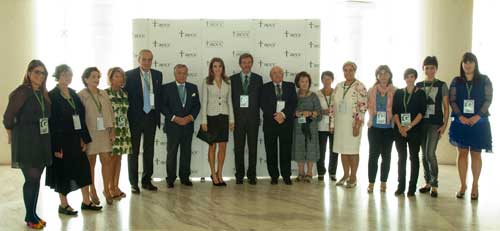 La princesa de Asturias con la Junta de Gipuzkoa