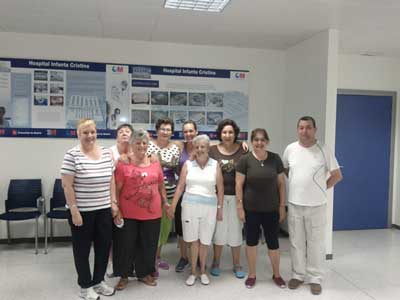 Taller de expresión corporal para voluntarios de la aecc en el HU Infanta Cristina