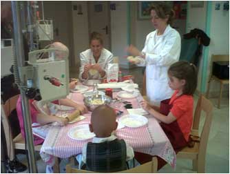 Taller de cocina infantil Hospital Universitario de Madrid Montepríncipe