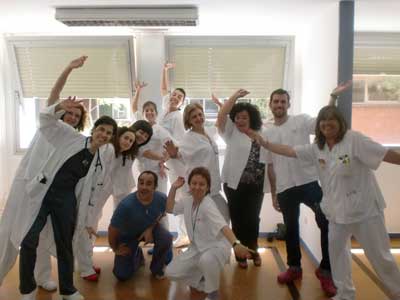 Taller de risoterapia para el personal del Hospital Universitario Severo Ochoa