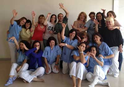 Taller de risoterapia en el Hospital Infanta Sofía
