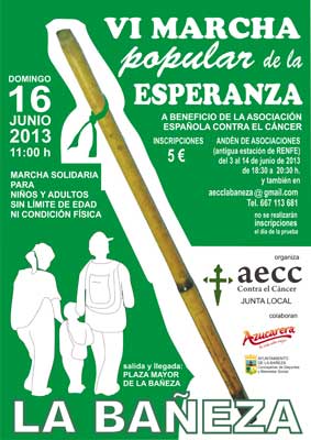 Cartel de la VI Marcha de La Esperanza de La Bañeza