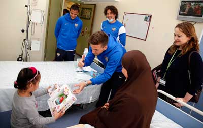 En diciembre, el Málaga C.F. y aecc, le marcan un gol al cáncer