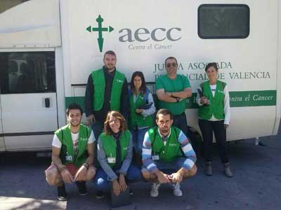 Campaña captación socios aecc Valencia