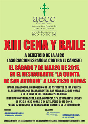 XIII Cena benéfica en Mejorada del Campo  