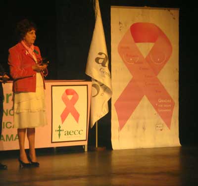 Dña Purificación Ruiz Koop, presidenta de la aecc Salamanca