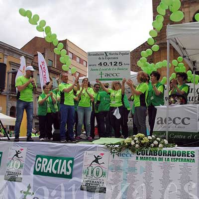 X Marcha contra el cáncer La Bañeza 