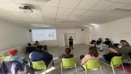 Presentación del servicio esta mañana en Girona