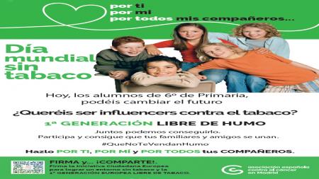 Cartel de la iniciativa escolar 'Por mi, por ti y por todos mis compañeros'.