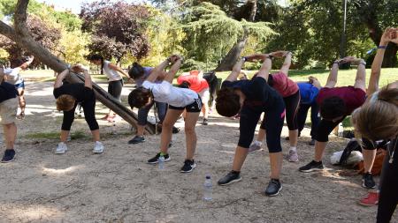 El parque de Francos Rodríguez acogió el entrenamiento colofón de la jornada de aniversario.