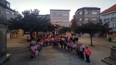 Cadena humana en A Pobra