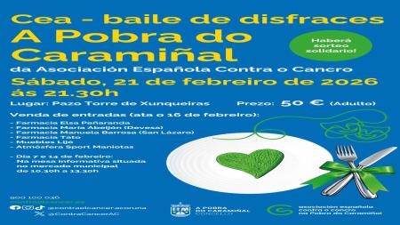 Cena solidaria de carnaval y baile de disfraces en A Pobra do Caramiñal