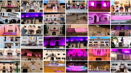 Edificios iluminados