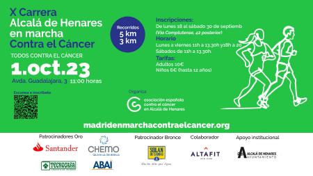 Imagen de la décima edición de la Carrera Alcalá en Marcha Contra el Cáncer.