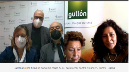 Galletas Gullón firma un convenio con la AECC para luchar contra el cáncer / Fuente: Gullón