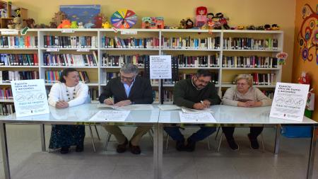 De izq. a dcha., Estíbaliz García, Jaime Salaverri, Jerónimo López y Angelines Cruz.