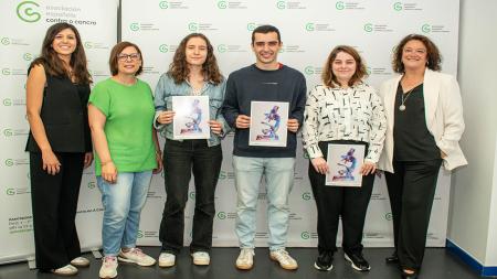 Tamara Prieto, Natalia López, Irene Devesa, Sergio Blond, Desirée Rodríguez y Ana Peinó