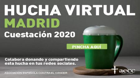 La imagen de la hucha virtual personalizada 2020 de AECC Madrid.