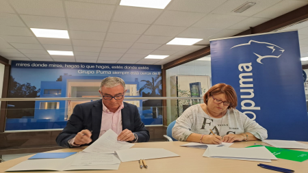 Rosabel Sugrañes, gerente de Puma Baleares, y Jaime Bellido, vicepresidente de la Asociación en el archipiélago.