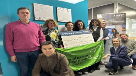 La Asociación Española Contra el Cáncer en Valencia suma el apoyo solidario de THOST