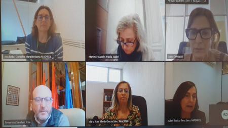 Fotograma del encuentro digital mantenido entre AECC Madrid y el concejal de distrito José Fernández Sánchez.