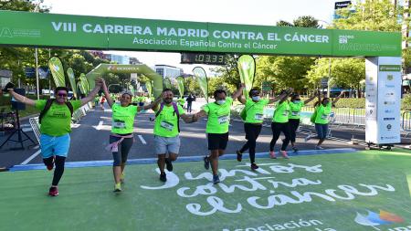 Una de las numerosas llegadas multitudinarias a la plaza de Emilio Castelar de Madrid.