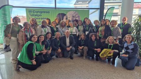 Miembros de la Asociación en la provincia de A Coruña durante el Congreso