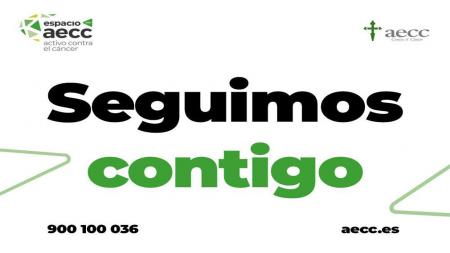 'Seguimos contigo', lema elegido por la AECC durante el aislamiento.