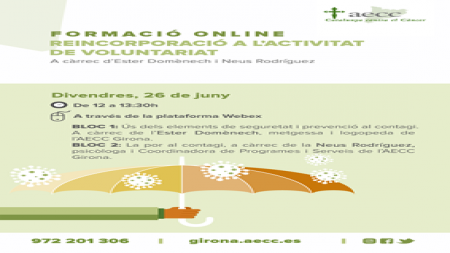 Formación para la Reincorporación a la actividad de voluntariado