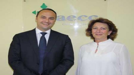 Dr. Emilio Herrera, presidente FNH e Isabel Oriol, presidenta aecc