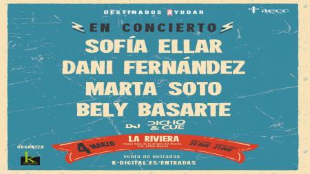 Cartel anunciador del concierto del 4 de marzo en La Riviera.