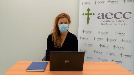 Laura Mongelos, psicóloga de Prevención de AECC Gipuzkoa