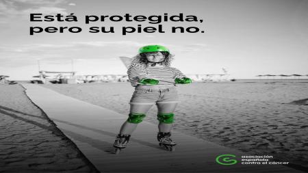 "Esta protegida, pero su piel no"