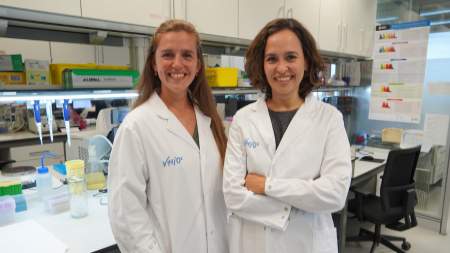 Andrea Garcia-Garijo y Alena Gros en el VHIO