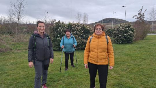 Ruas saludables con acompañamiento de voluntarias y voluntarios