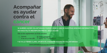 Sesiones informativas sobre voluntariado de la Asociación Española Contra el Cáncer en Zaragoza