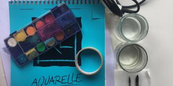 Manualidades desde casa: 'Acuarela para San Valentín', por la voluntaria Pilar