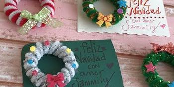 Manualidades desde casa: 'Minicoronas de Navidad con limpiapipas', por las voluntarias Toñi y Juli
