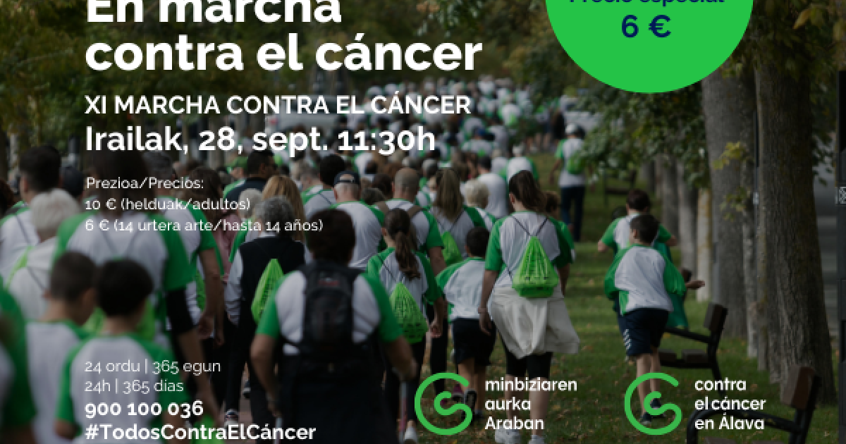 Inscripciones abiertas para la Marcha Contra el Cáncer de Vitoria ...